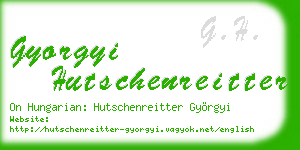gyorgyi hutschenreitter business card