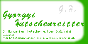 gyorgyi hutschenreitter business card